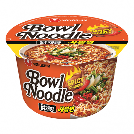 Bowl noodle spicy chicken