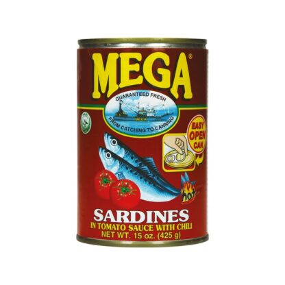 Mega sardines tomato hot 155g