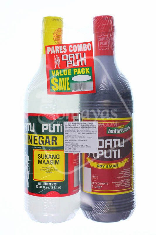 Datu puti soy sauce 2in1 pack 2 liters